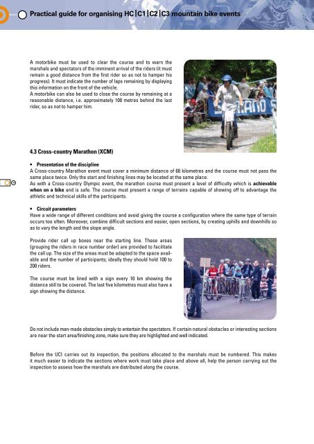 Practical guide for organising mountain bike events - UCI