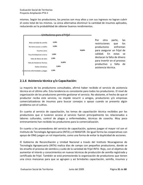 Evaluacion Social de Territorios Ampliacion PTA II - magfor