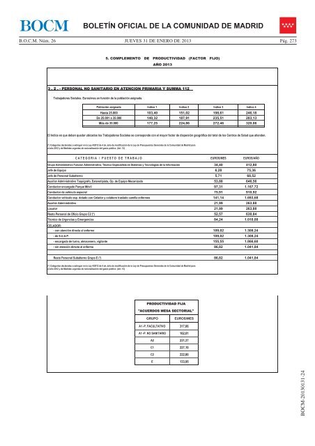 Normativa para el aÃ±o 2013 sobre gestiÃ³n de nÃ³minas y ...