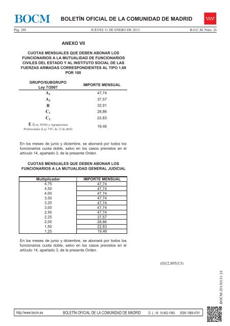 Normativa para el aÃ±o 2013 sobre gestiÃ³n de nÃ³minas y ...