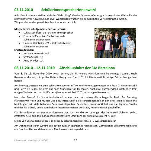 2010/2011 - HÃ¶here Bundeslehranstalt fÃ¼r Land- und ...