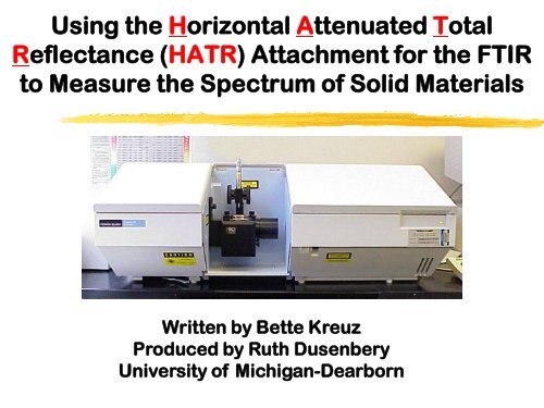 ATOMIC ABSORPTION SPECTROSCOPY - University of Michigan