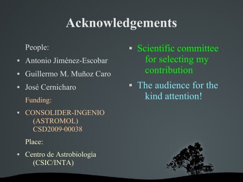 Overview: CHNO isomers - Centro de Astrobiología