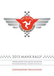 2013 MANX RALLY - VMCC - Isle of Man