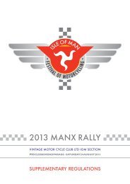 2013 MANX RALLY - VMCC - Isle of Man