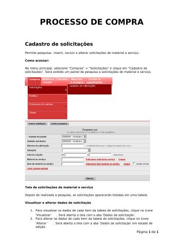 Manual do Ãsuario novo portal de compras do Estado de MG