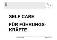 „Self Care“ (nicht nur) - do care!