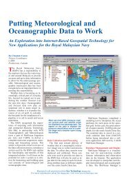 Putting Meteorological and Oceanographic Data to Work - Caris
