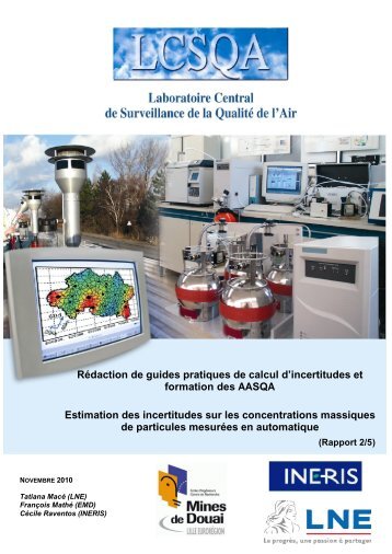 Estimation des incertitudes sur les concentrations ... - LCSQA