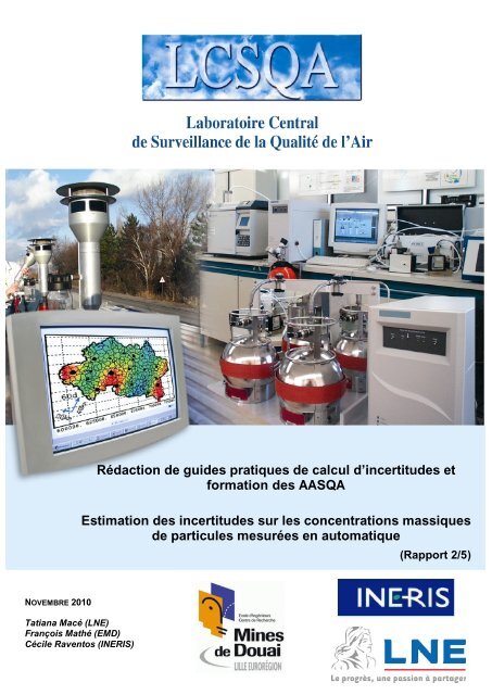 Estimation des incertitudes sur les concentrations ... - LCSQA