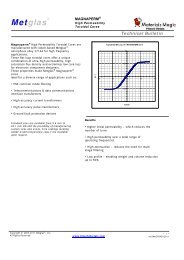 MAGNAPERM Technical Bulletin - Hitachi Metals America, Ltd.