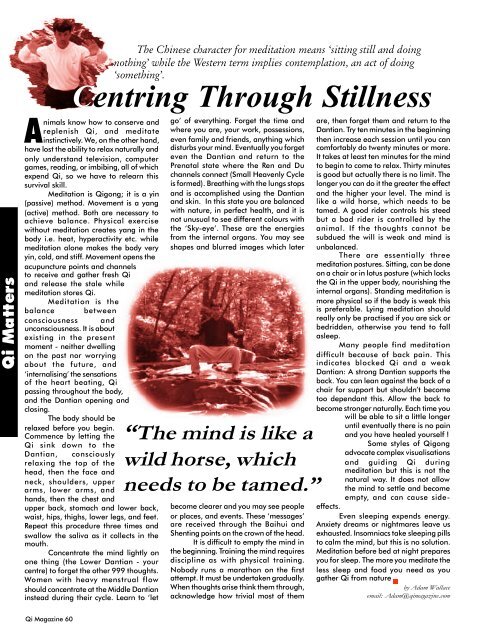 Issue 51 - Tse Qigong Centre