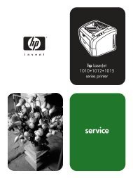 HP LaserJet 1010, 1012, 1015 series printer Service ... - Market Point