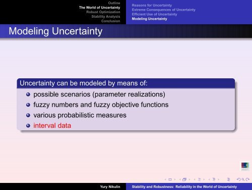 Stability and Robustness: Reliability in the World of Uncertainty