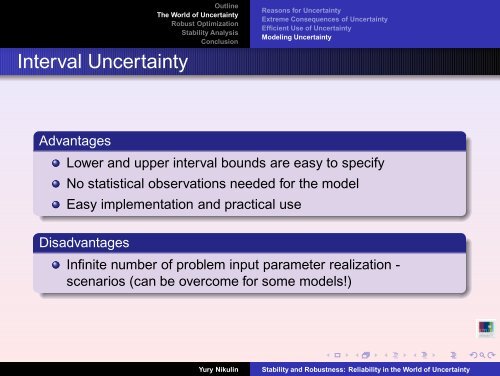 Stability and Robustness: Reliability in the World of Uncertainty