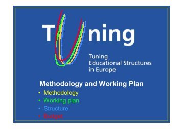 TUNING methodology review - HERODOT Network for Geography in ...