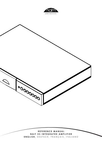 REFERENCE MANUAL NAIT XS INTEGRATED AMPLIFIER ... - HiFix