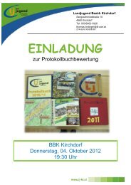 Protokollbuchbewertung - Home: Landjugend Bezirk Kirchdorf