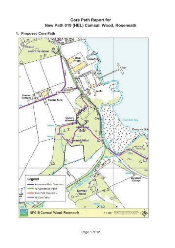 Core Path Report for New Path 019 (HEL) Camsail Wood, Roseneath