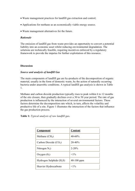 Recovery and Use of Landfill Gas in Adelaide, South Australia