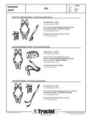 technical sheet - Tractel