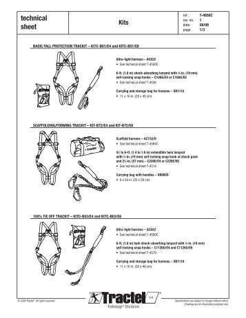 technical sheet - Tractel