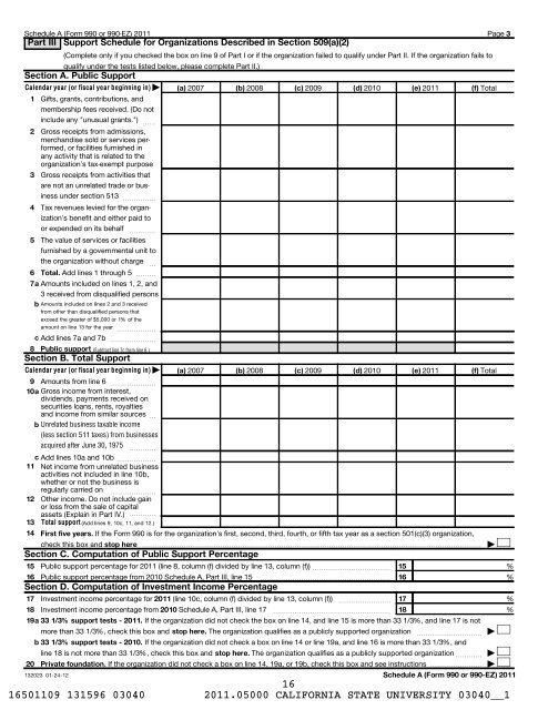 Form 990 - 2011 (2012 YE) - CSUB Foundation
