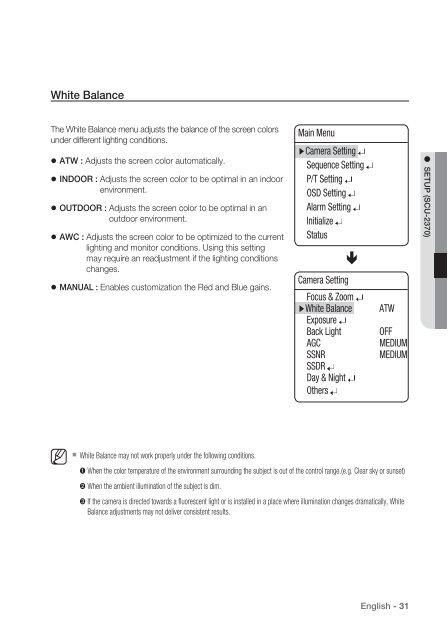 Manual Samsung SCU-VAC/VAC1 Positioning System