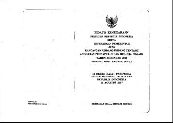 pidato kenegaraan - Direktorat Jenderal Anggaran Kementerian ...