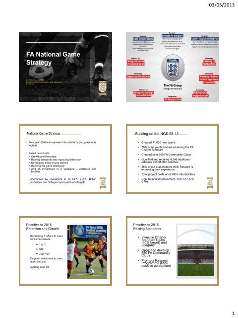 FA National Game Strategy