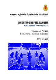 Regulamento - Associação de Futebol de Vila Real