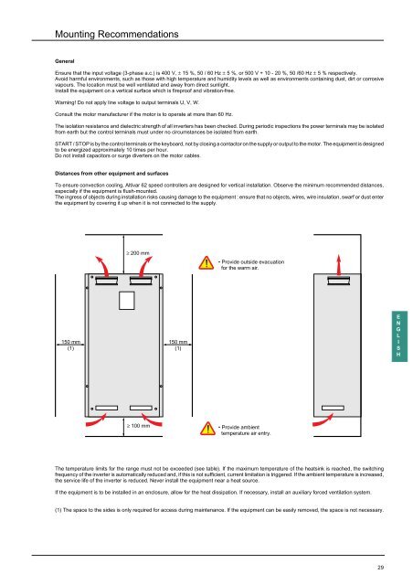 Guide d'exploitation ATV62