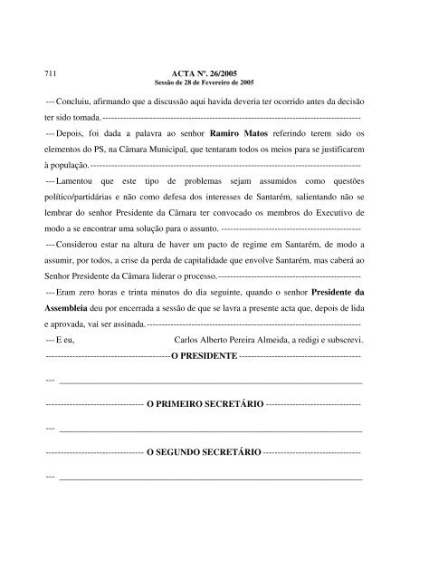 Acta SessÃ£o 2005-02-28.pdf - CÃ¢mara Municipal de SantarÃ©m