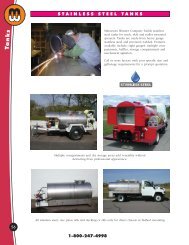 stainless steel tanks - Minnesota Wanner Co.