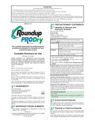 Roundup Pro Dry Label - Kentucky Transportation Cabinet