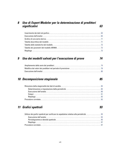 SPSS Forecasting 17.0 - Dipartimento di Psicologia dei Processi di ...