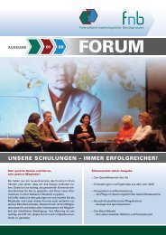 UNSERE SCHULUNGEN – IMMER ERFOLGREICHER! - Fachverband ...