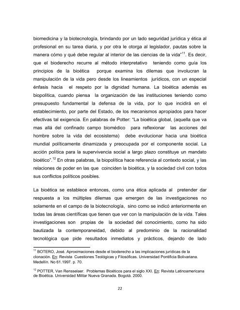 5. MARCO TEÓRICO 5.1 LA BIOÉTICA UNA ÉTICA APLICADA. La ...