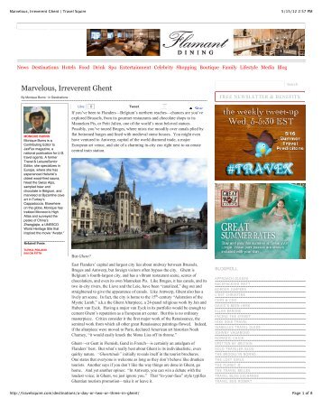 Marvelous, Irreverent Ghent | Travel Squire - Visit Gent