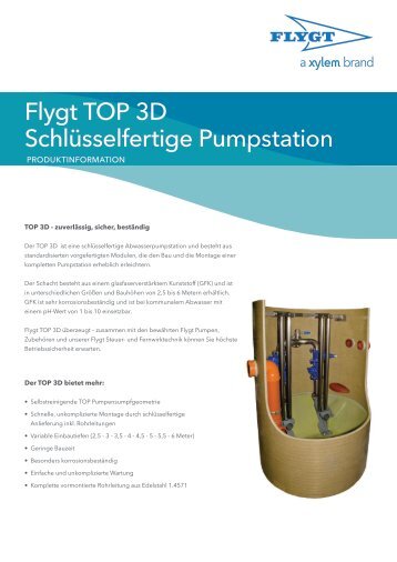 Flygt TOP 3D SchlÃƒÂ¼sselfertige Pumpstation - Water Solutions