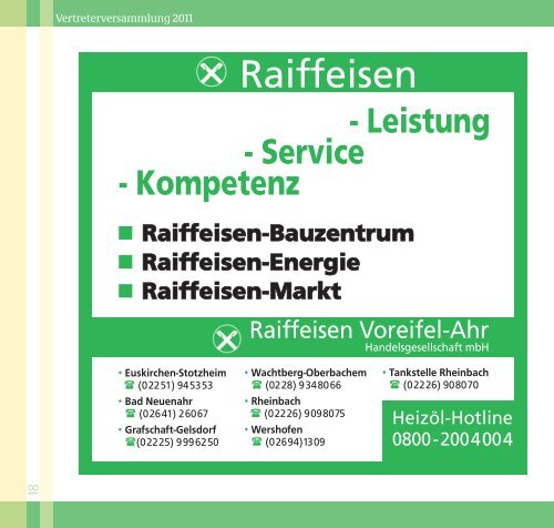 Kurzbericht 2010.pdf - Raiffeisenbank Grafschaft-Wachtberg eG