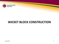 wicket block construction