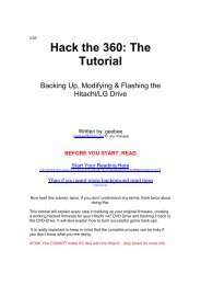 Hack the 360: The Tutorial