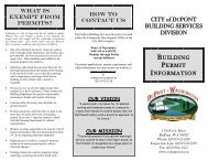 Building Permits - City of DuPont
