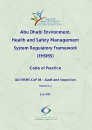 Abu Dhabi Environment, Health and Safety Management System ...