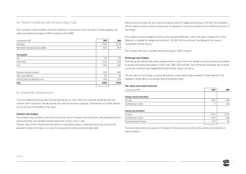 consolidated financial statements - Lotus Bakeries