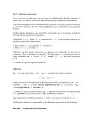 1.3.2 La funciÃ³n LogarÃ­tmica Con el uso de los logaritmos, los ...