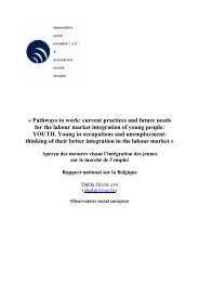YOUTH. Young in occupations and unemployment - Observatoire ...
