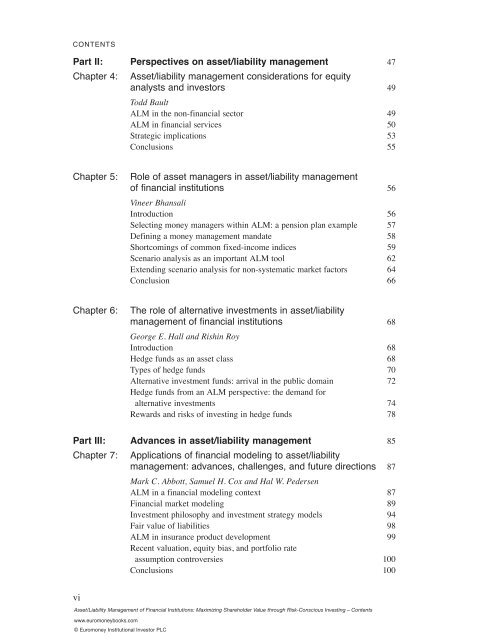 Table of Contents - Euromoney Institutional Investor PLC