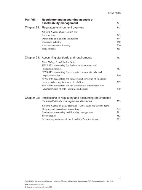 Table of Contents - Euromoney Institutional Investor PLC